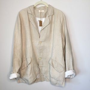 NWT CP Shades Roma Jacket Linen/Cotton -Large